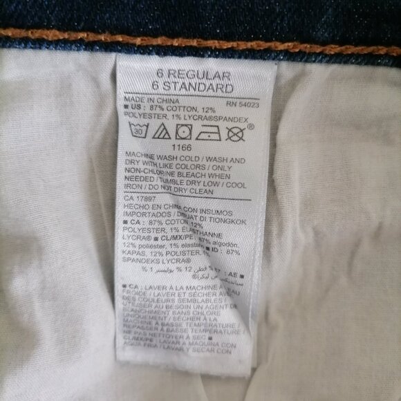 Old Navy Womens Blue Denim Mid Rise Stretch Straight Boyfriend Jeans Size 6 - Picture 6 of 6